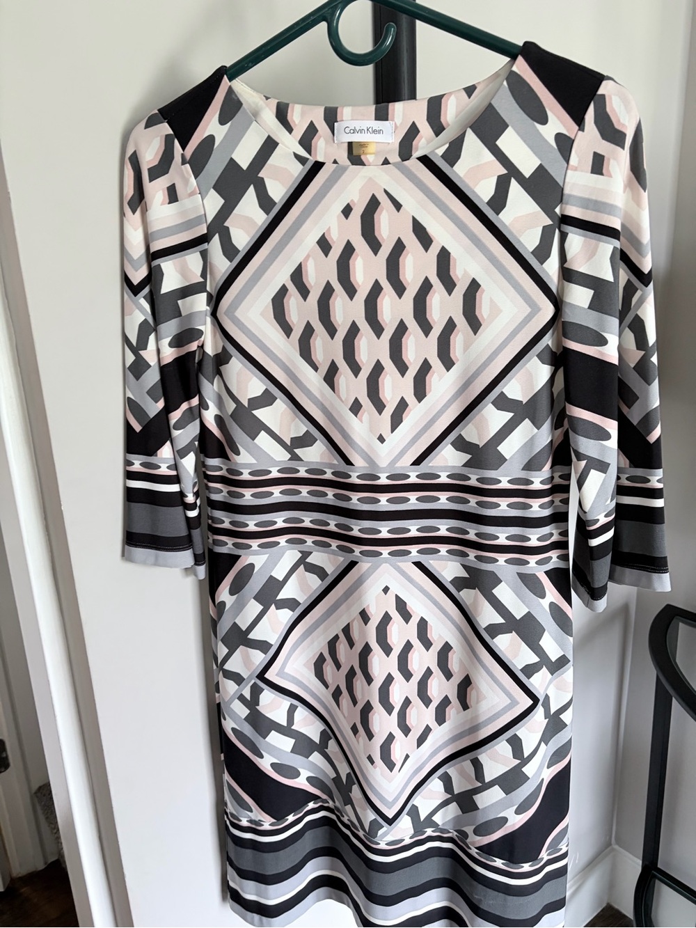 Calvin Klein Geometric Patterned Dress